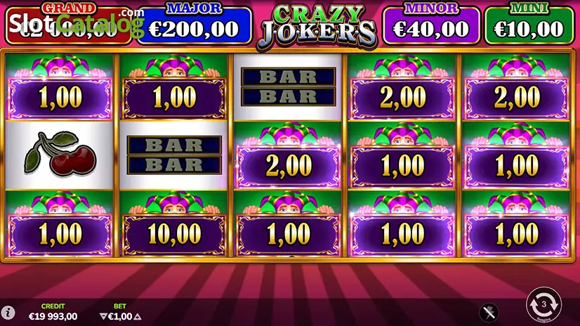 Crazy Jokers Hold and Win Bonus