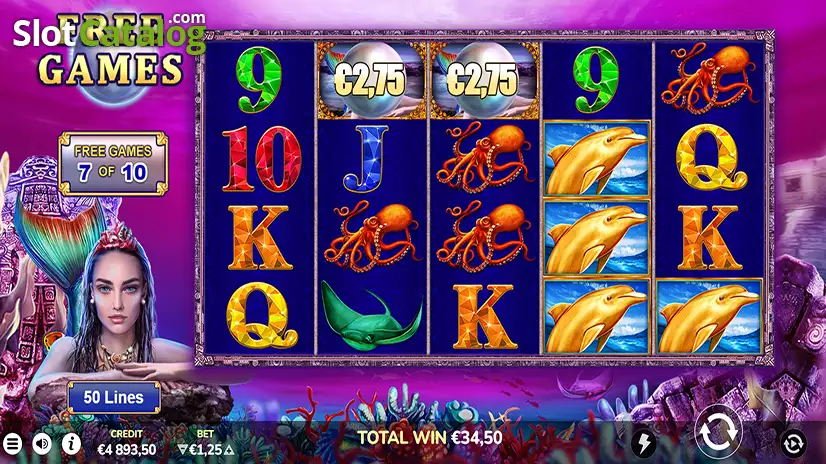 Mermaid Pays Free Spins Feature